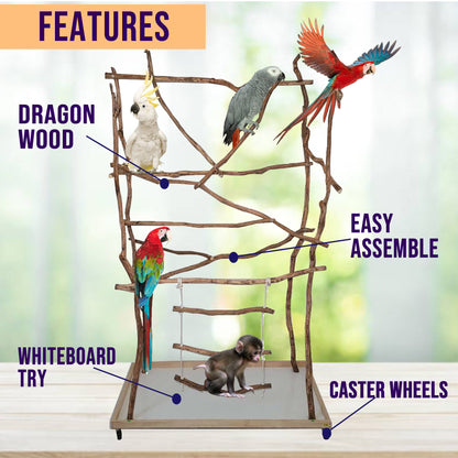 Large Bird Tree Stand - 2x4 ft Base 5.4-6 ft Height