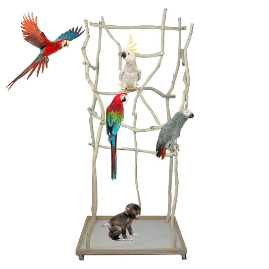 Medium Bird Stand - 2x3 ft Base 5.4-6.4 ft Tall